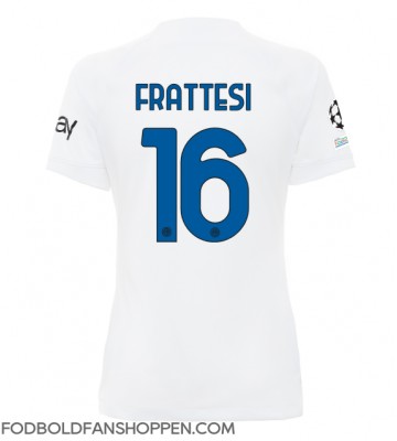 Inter Milan Davide Frattesi #16 Udebanetrøje Dame 2023-24 Kortærmet